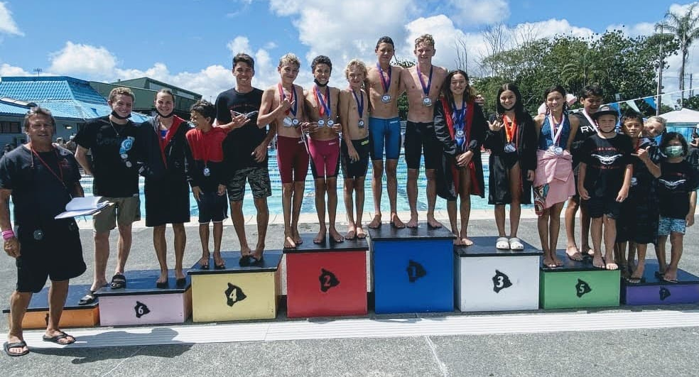 Lahaina Swim Club swimmers at 2022 Hawaiian Swimming Championship